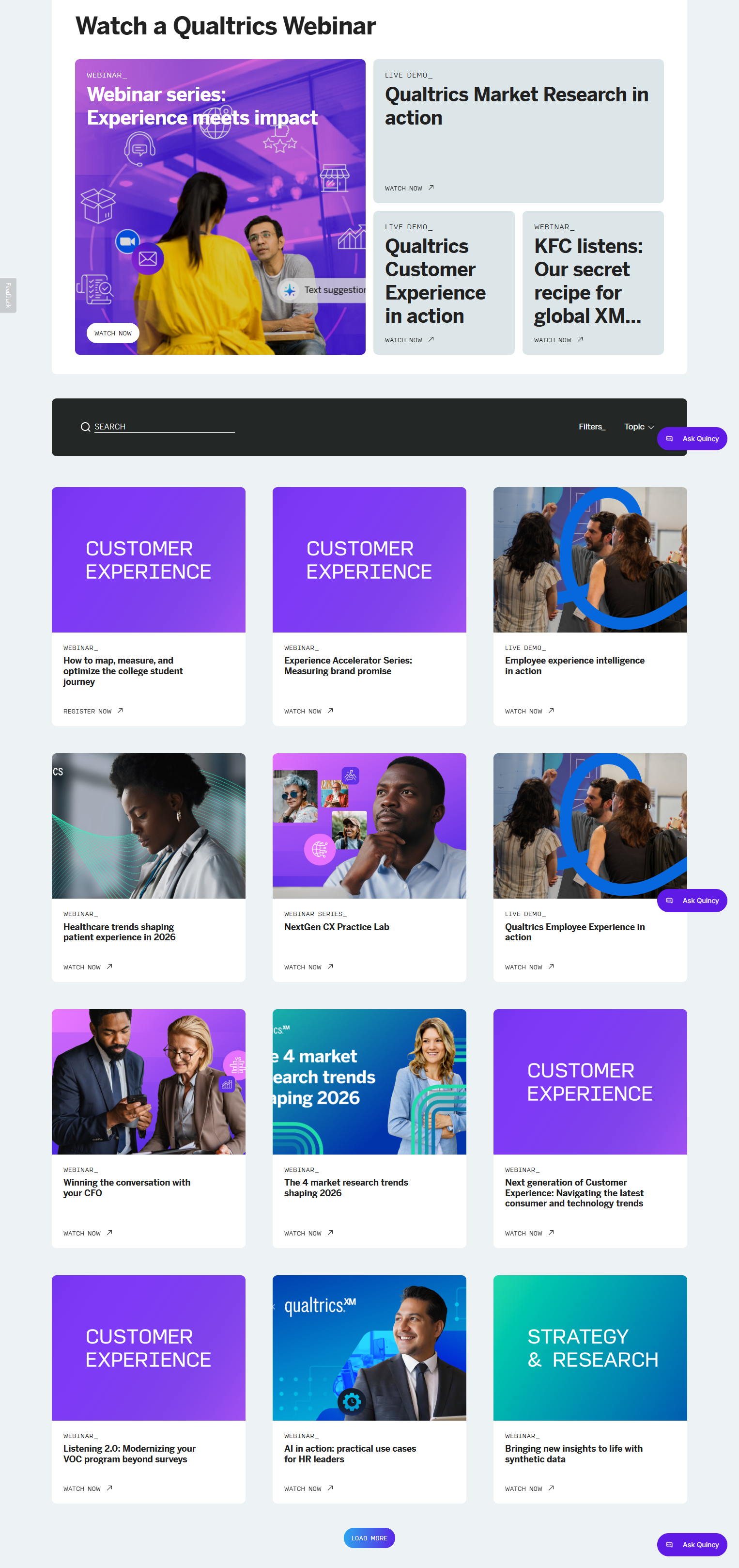Events / Webinars @Qualtrics