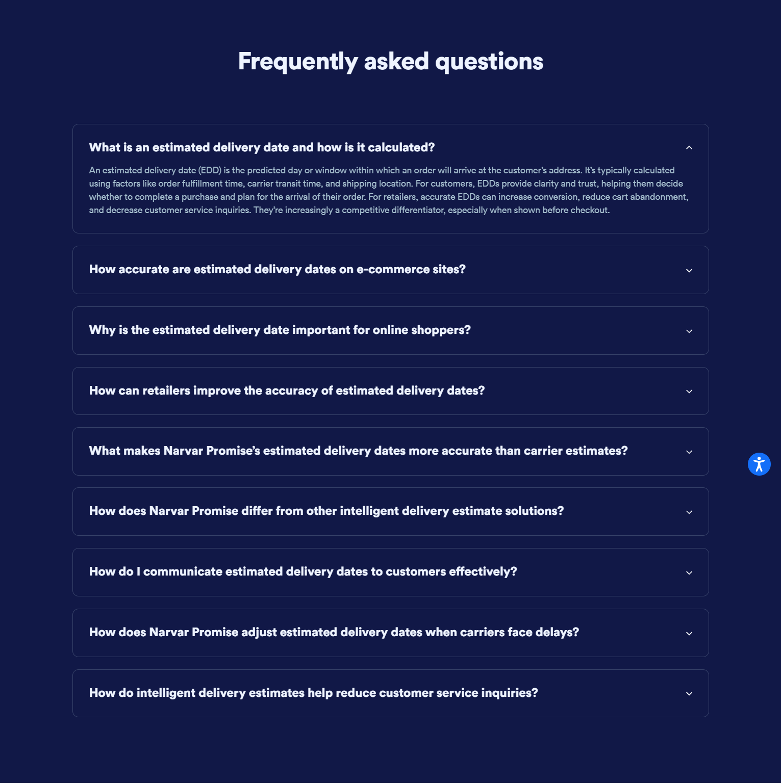 FAQ @Narvar