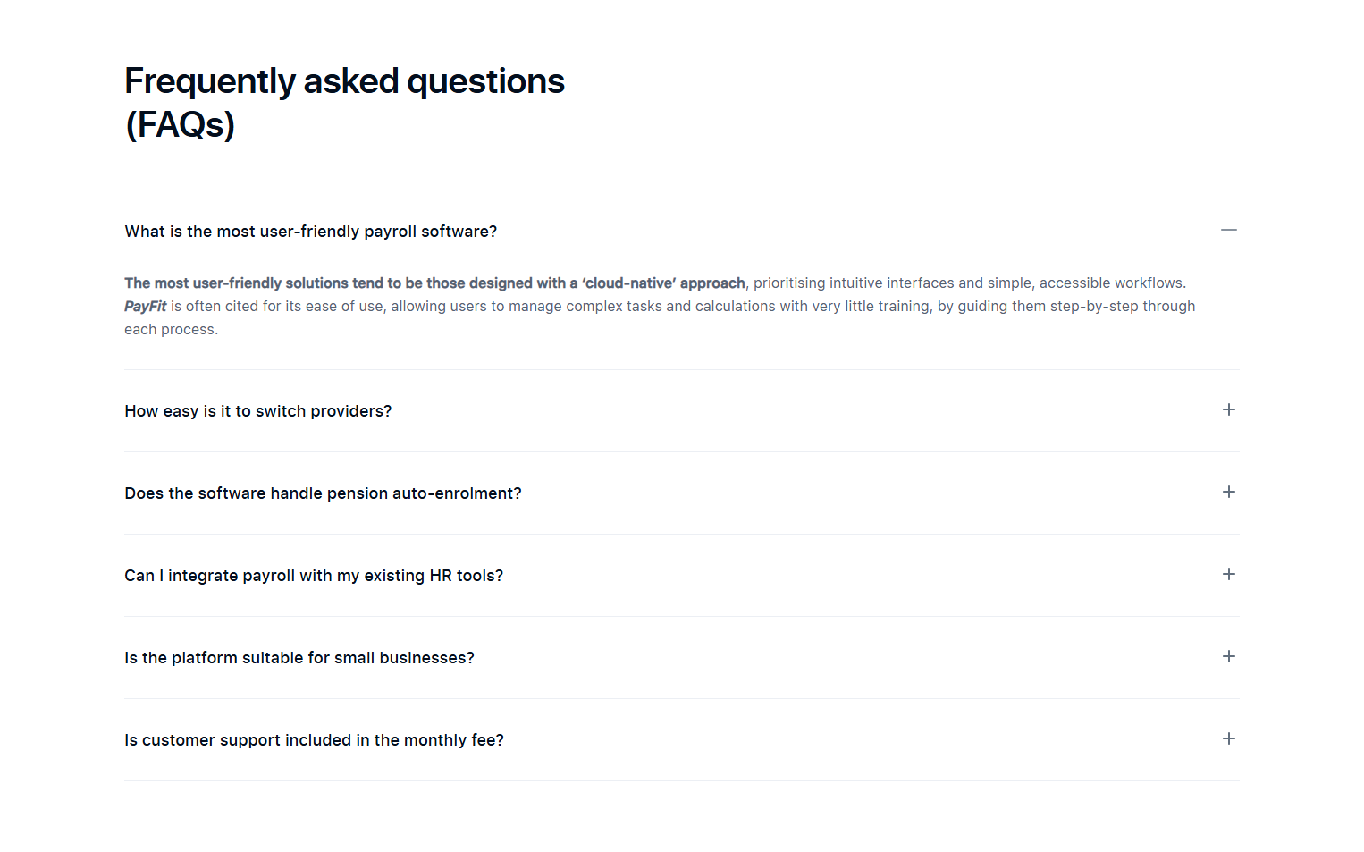 FAQ @PayFit