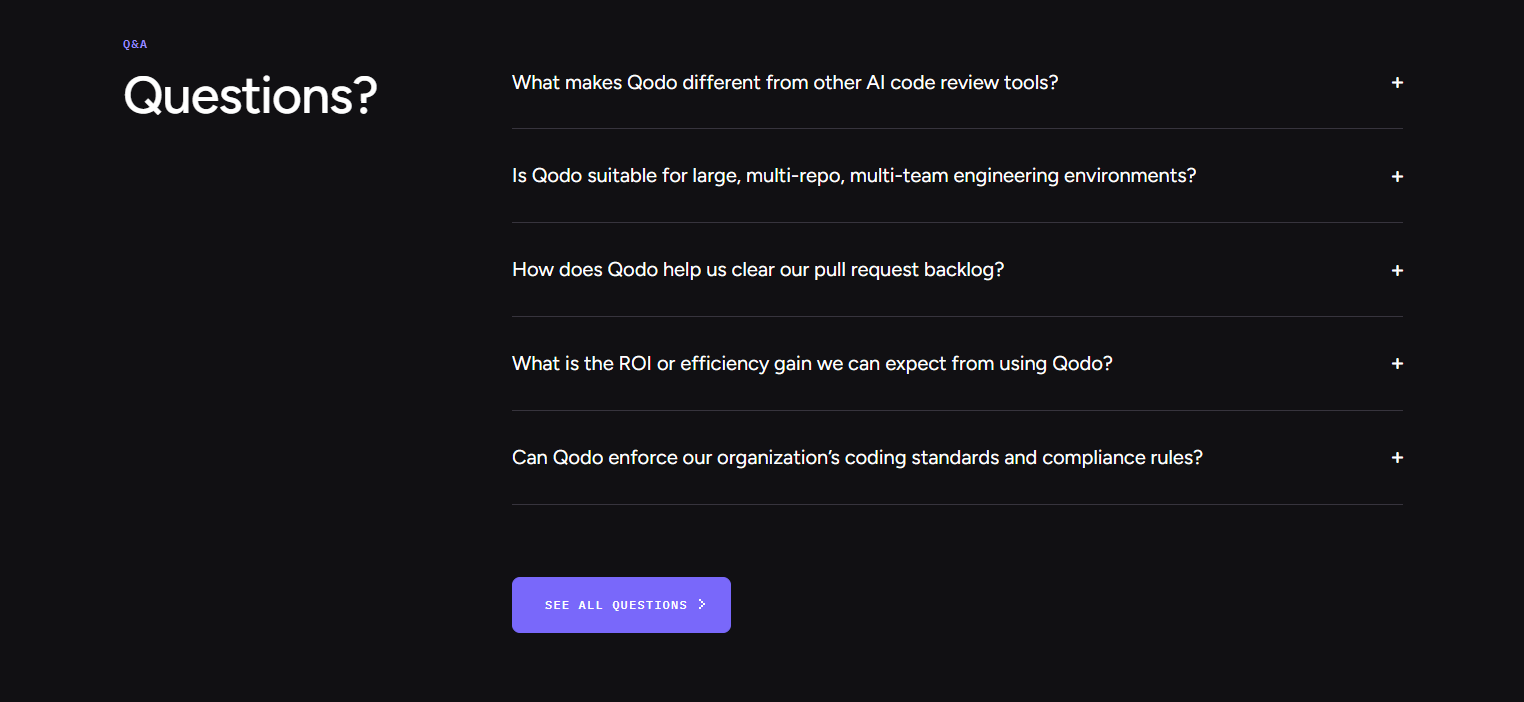 FAQ @Qodo