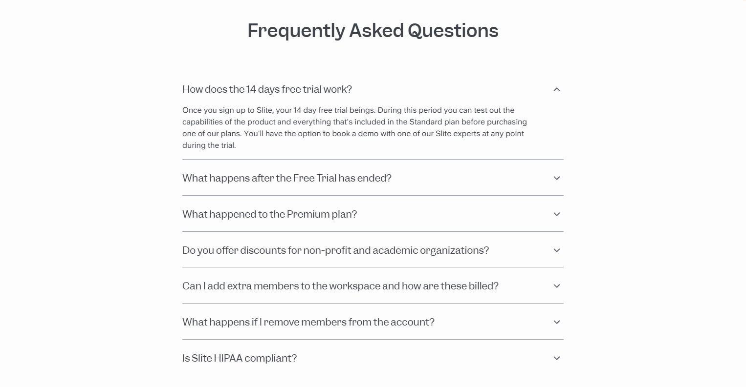 FAQ @Slite