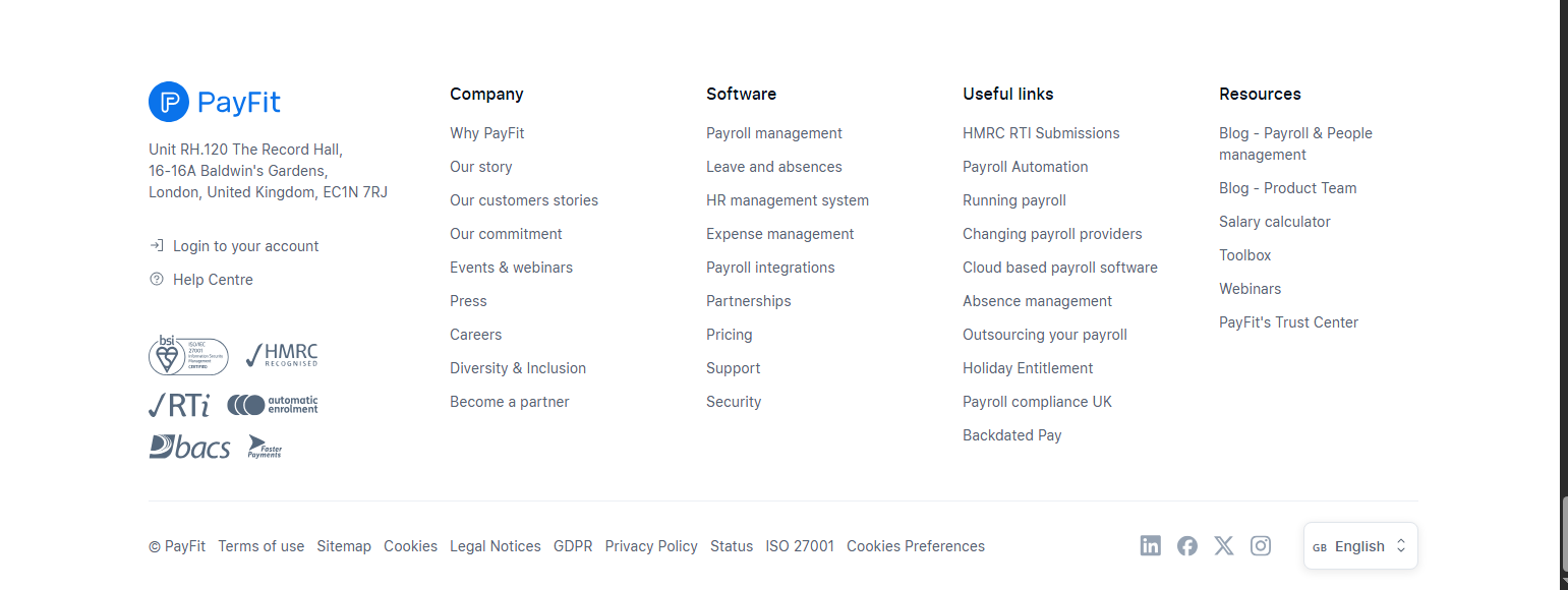 Footer @PayFit