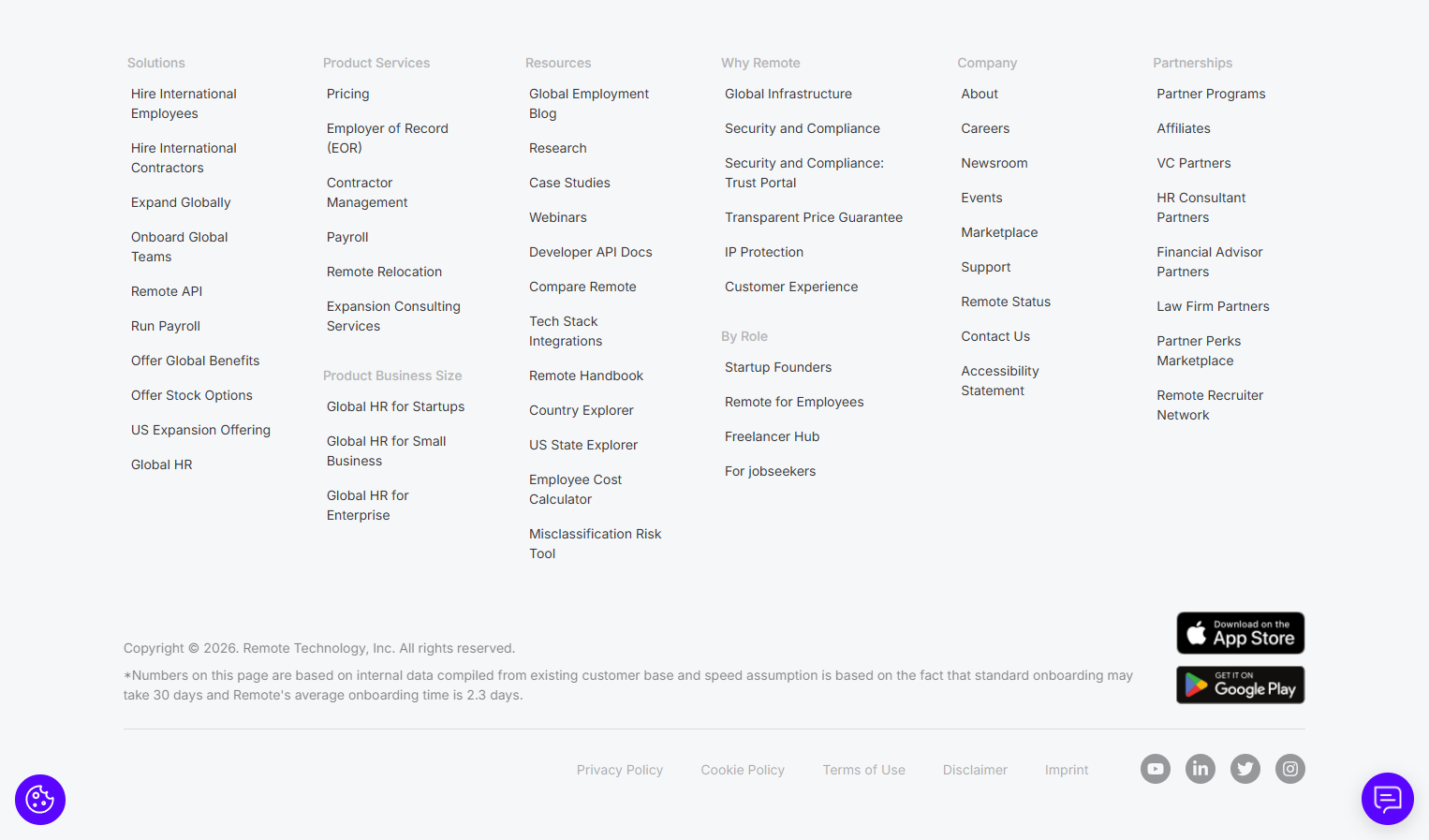 Footer @Remote