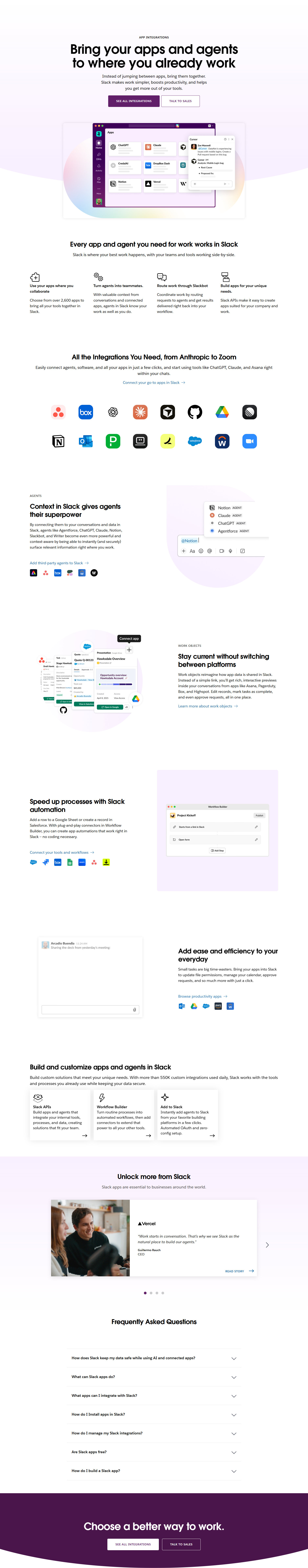 Integrations @Slack
