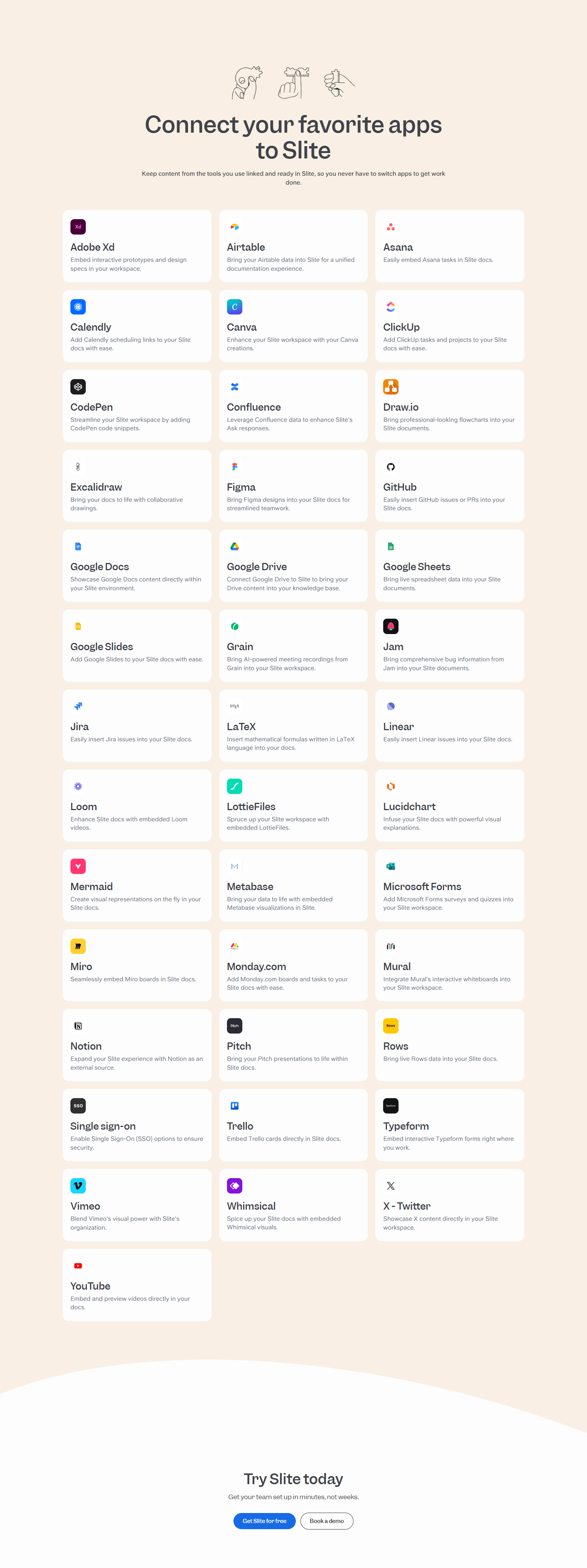 Integrations @Slite