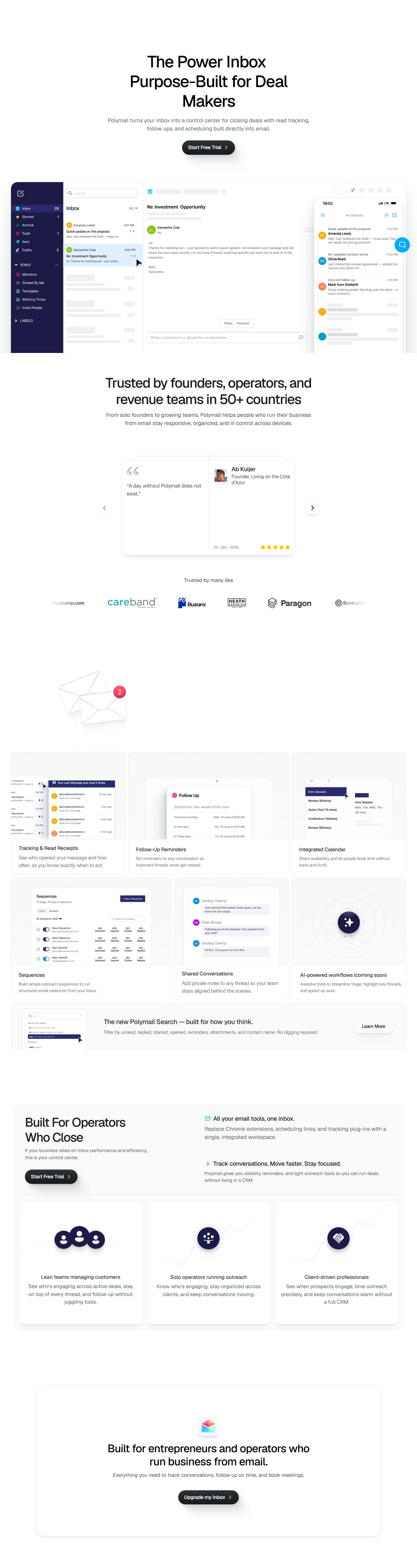 Landing Page @Polymail