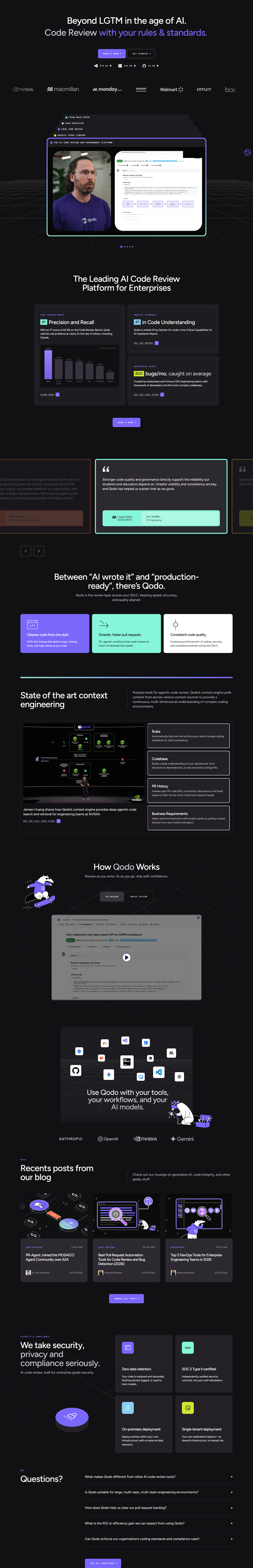 Landing Page @Qodo