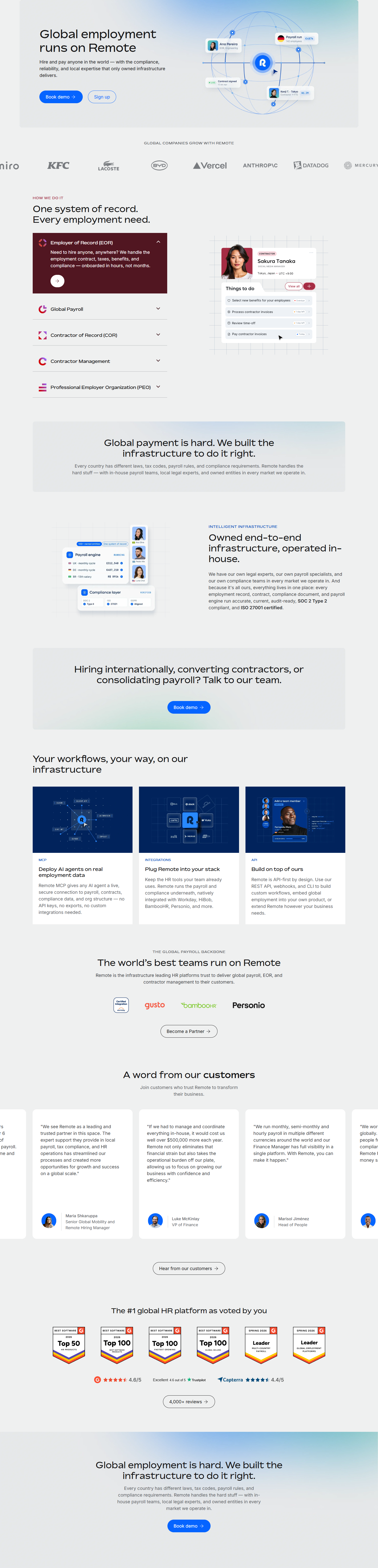 Landing Page @Remote