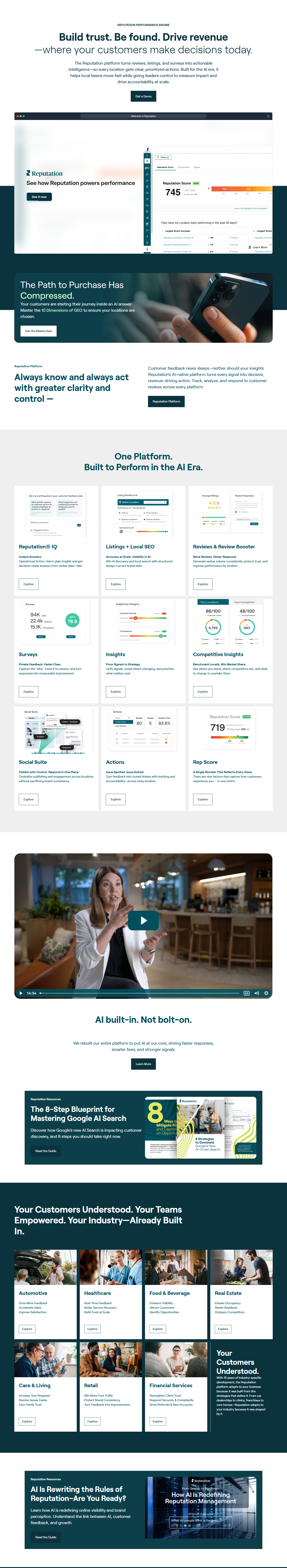 Landing Page @Reputation