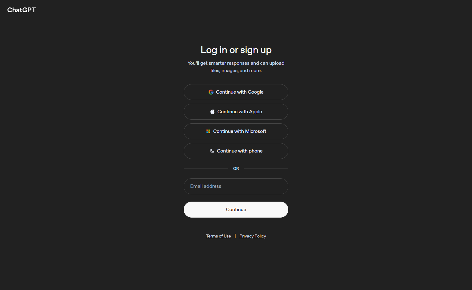 Login @ChatGPT