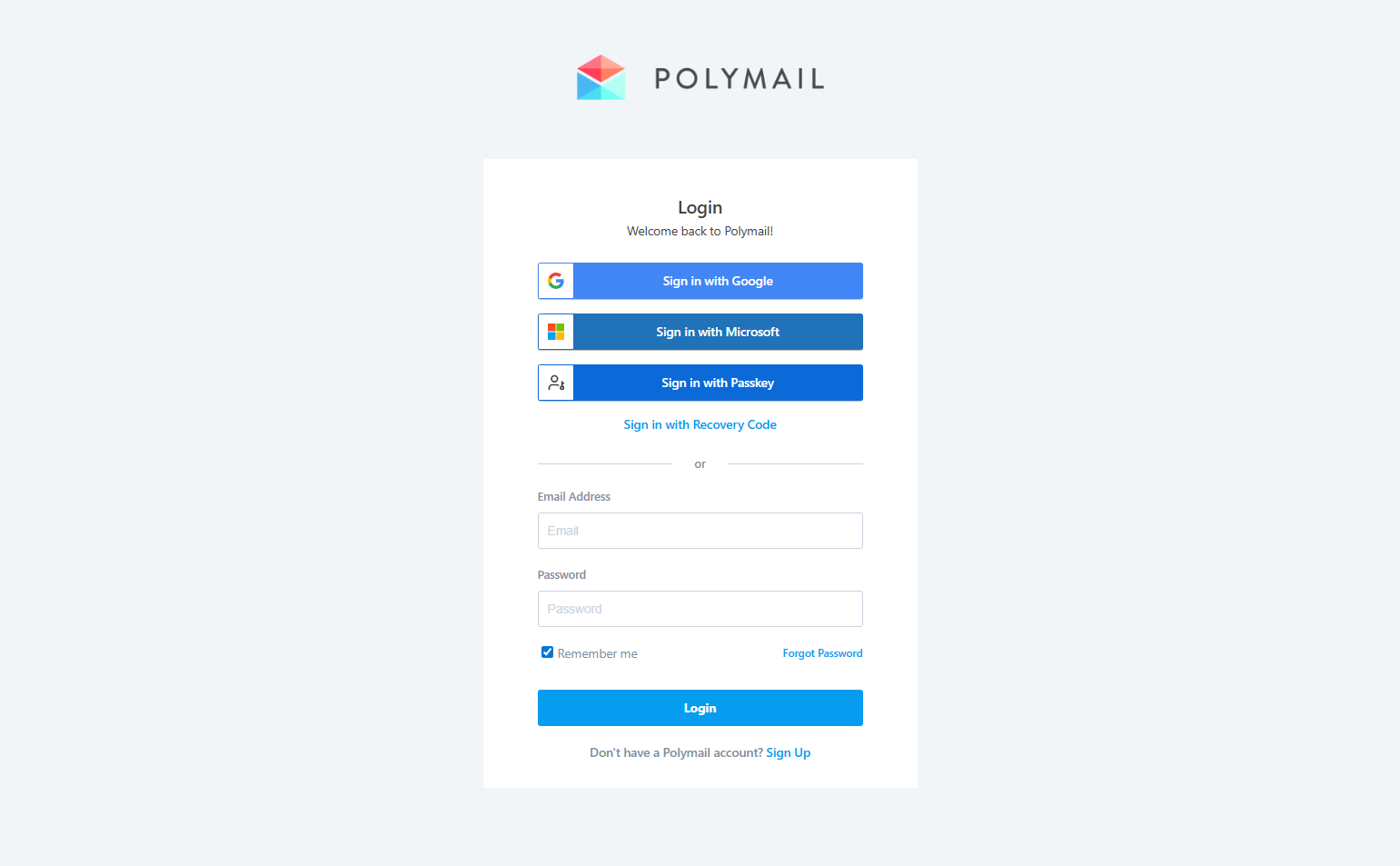 Login @Polymail