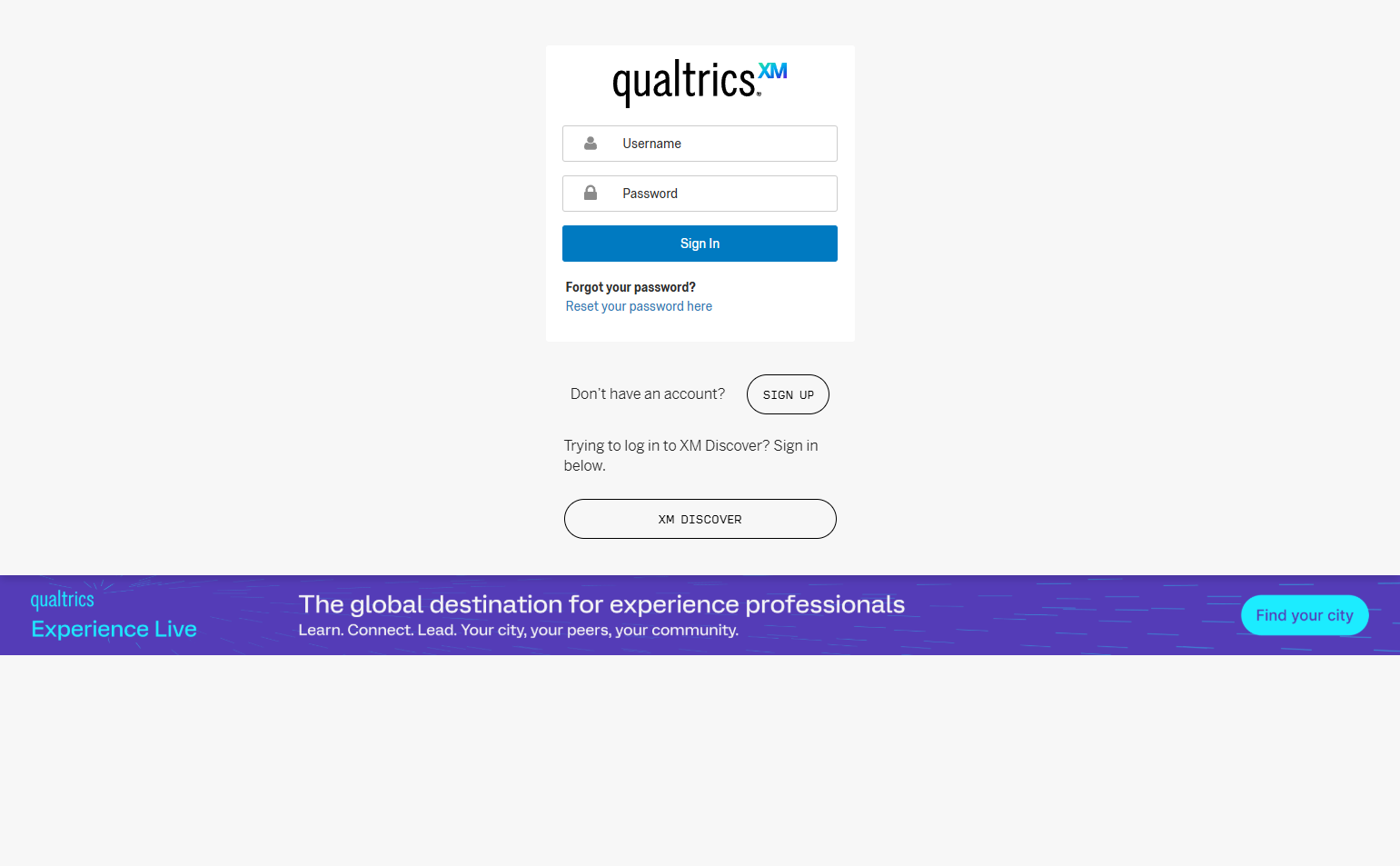 Login @Qualtrics