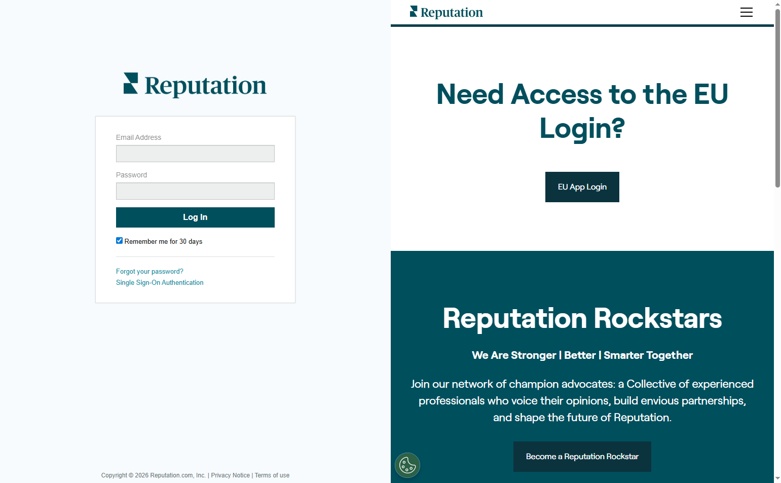 Login @Reputation