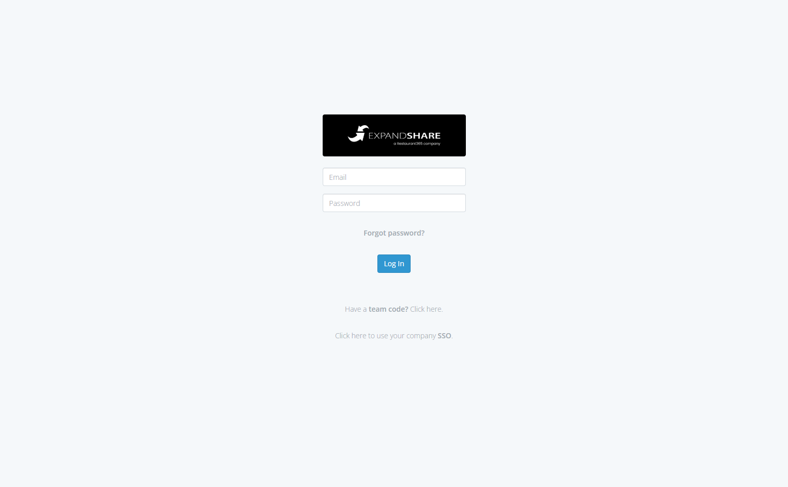Login @Restaurant365