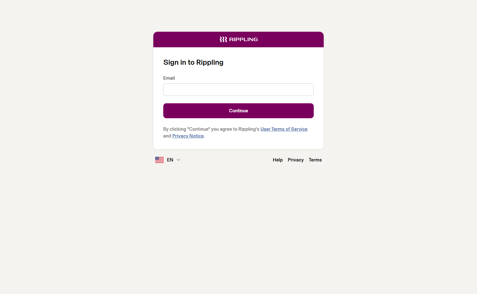 Login @Rippling