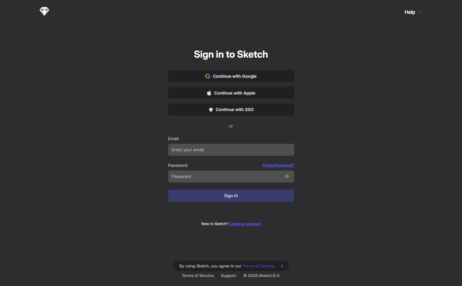 Login @Sketch
