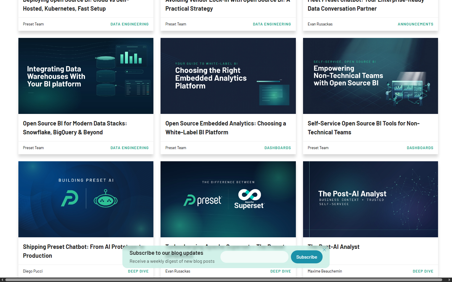 Newsletter Signup @Preset
