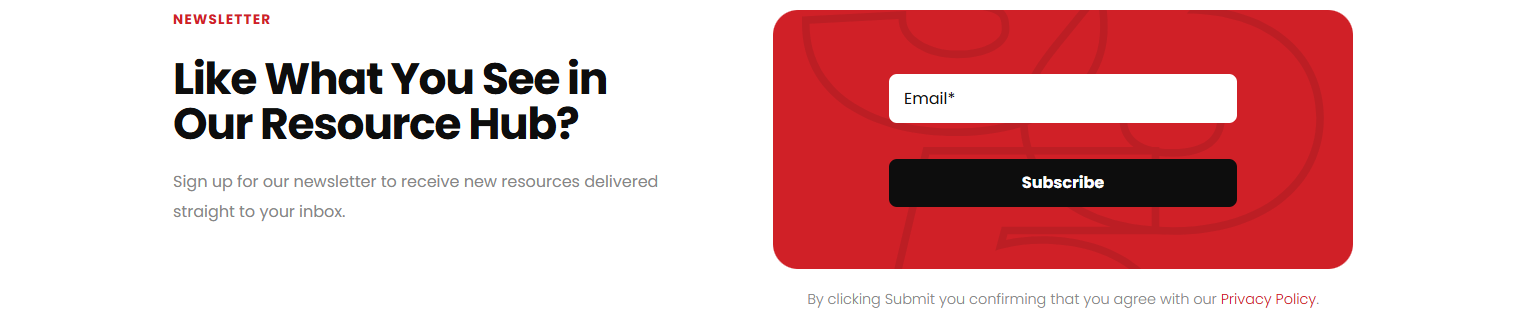 Newsletter Signup @Restaurant365