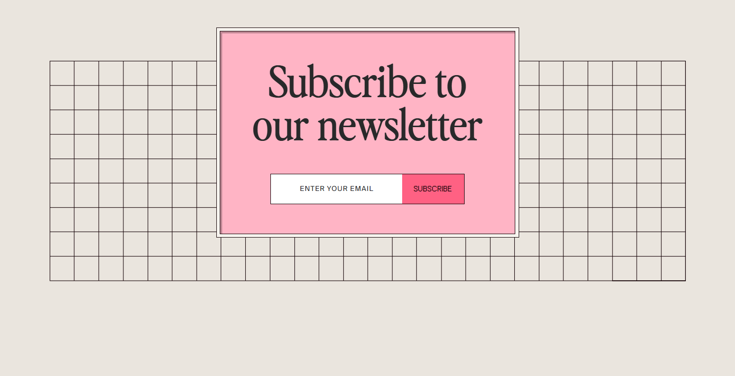 Newsletter Signup @Tavus
