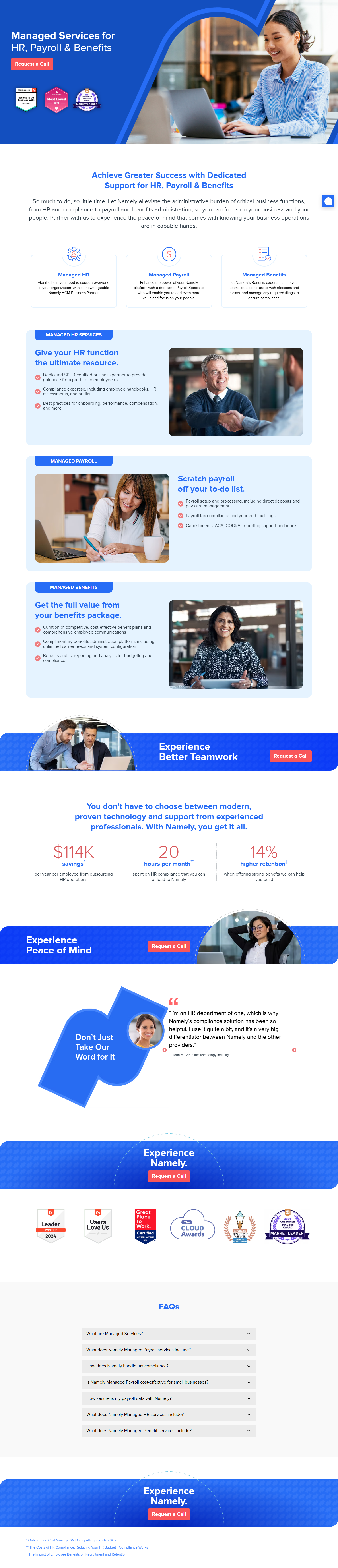 Product Page @Namely