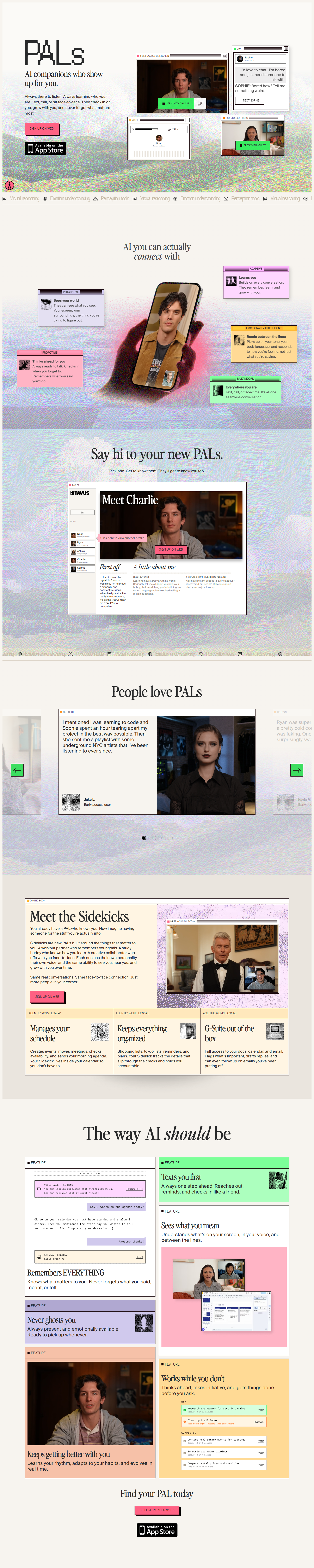Product Page @Tavus