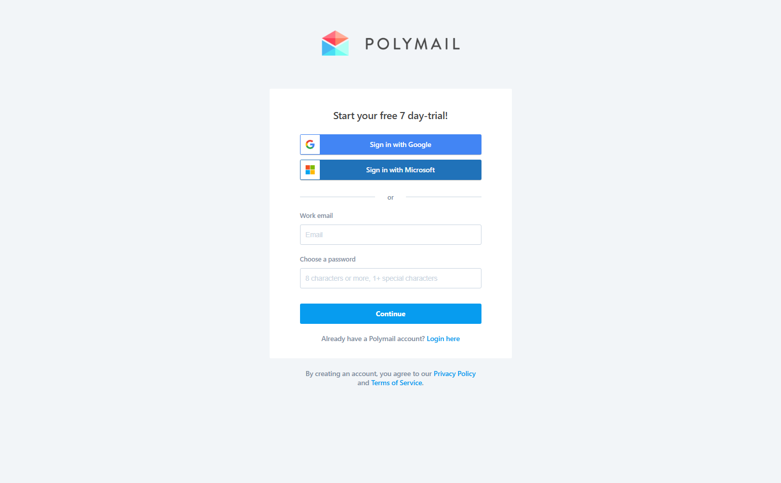 Signup @Polymail