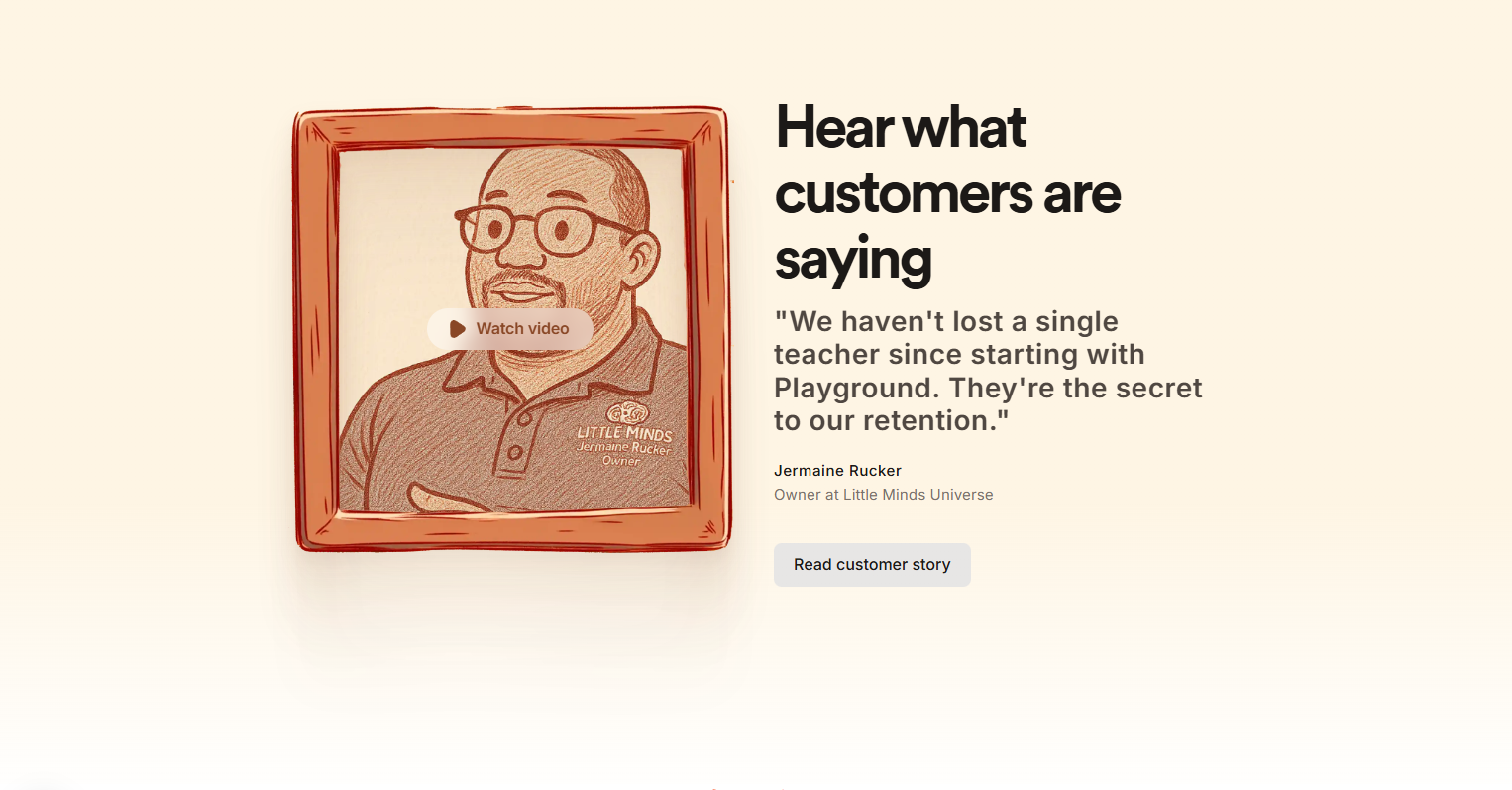 Testimonials Section @Playground