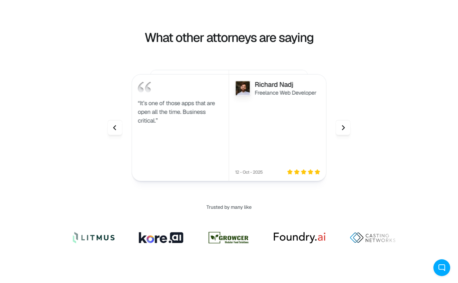 Testimonials Section @Polymail
