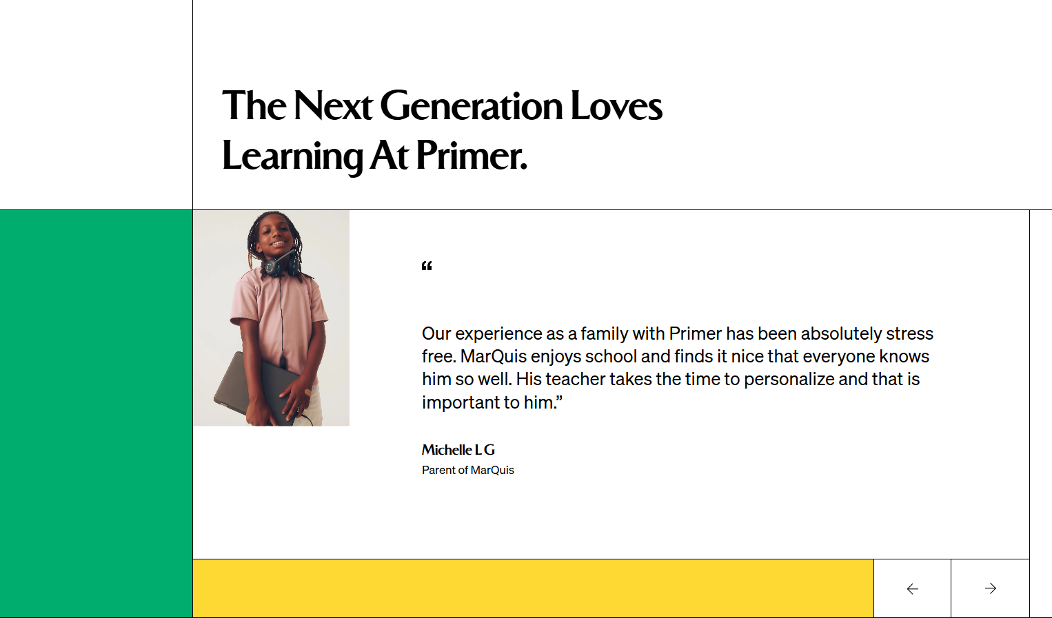 Testimonials Section @Primer