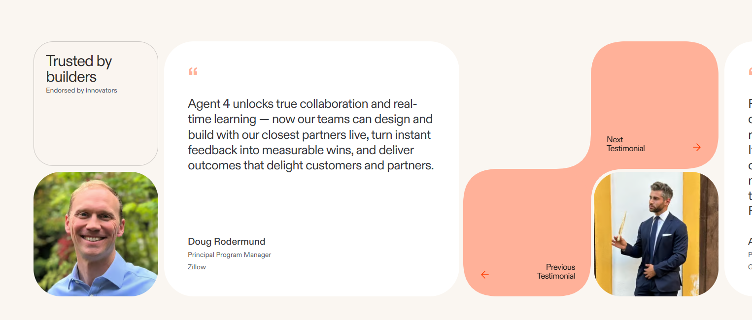 Testimonials Section @Replit