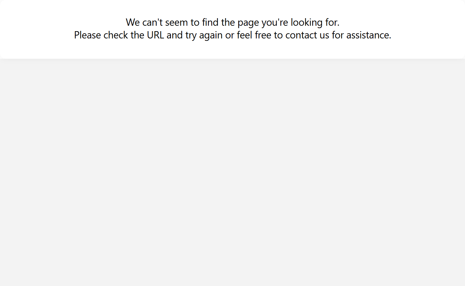 404 Error @Speak