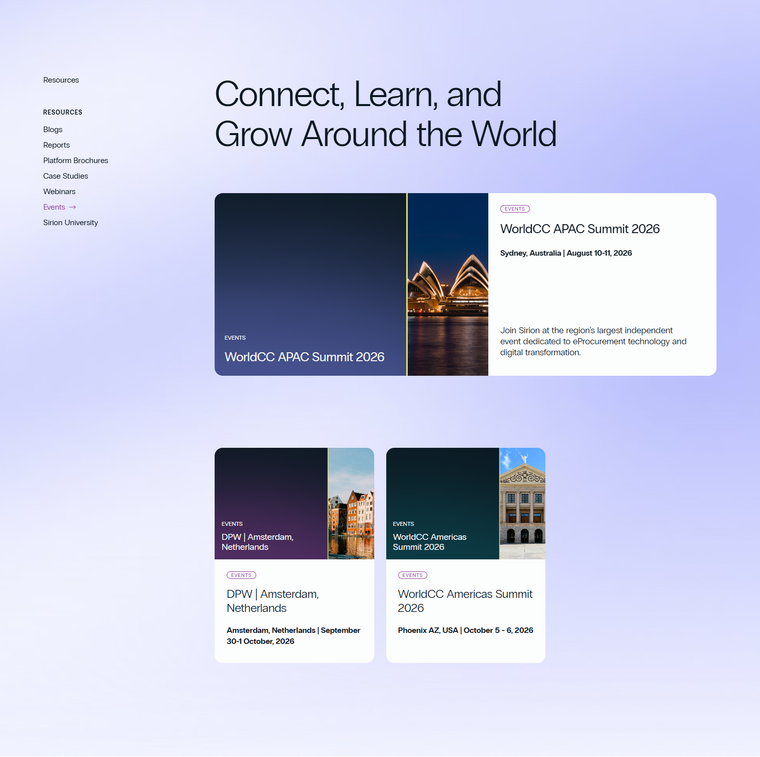 Events / Webinars @Sirion
