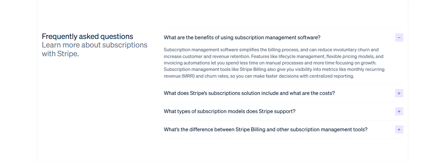 FAQ @Stripe