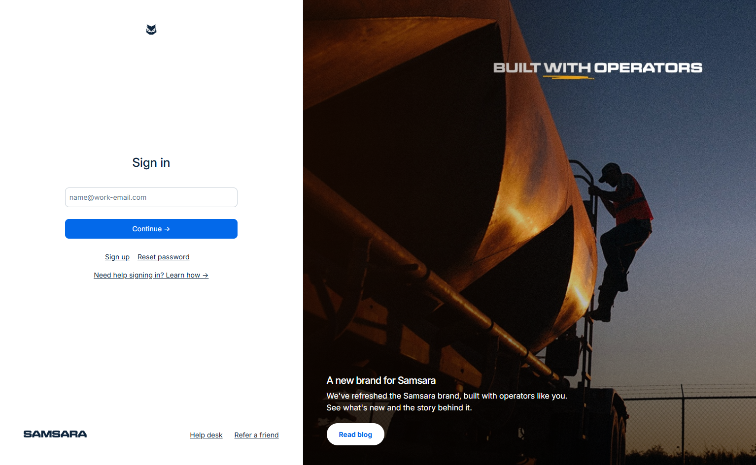Login @Samsara