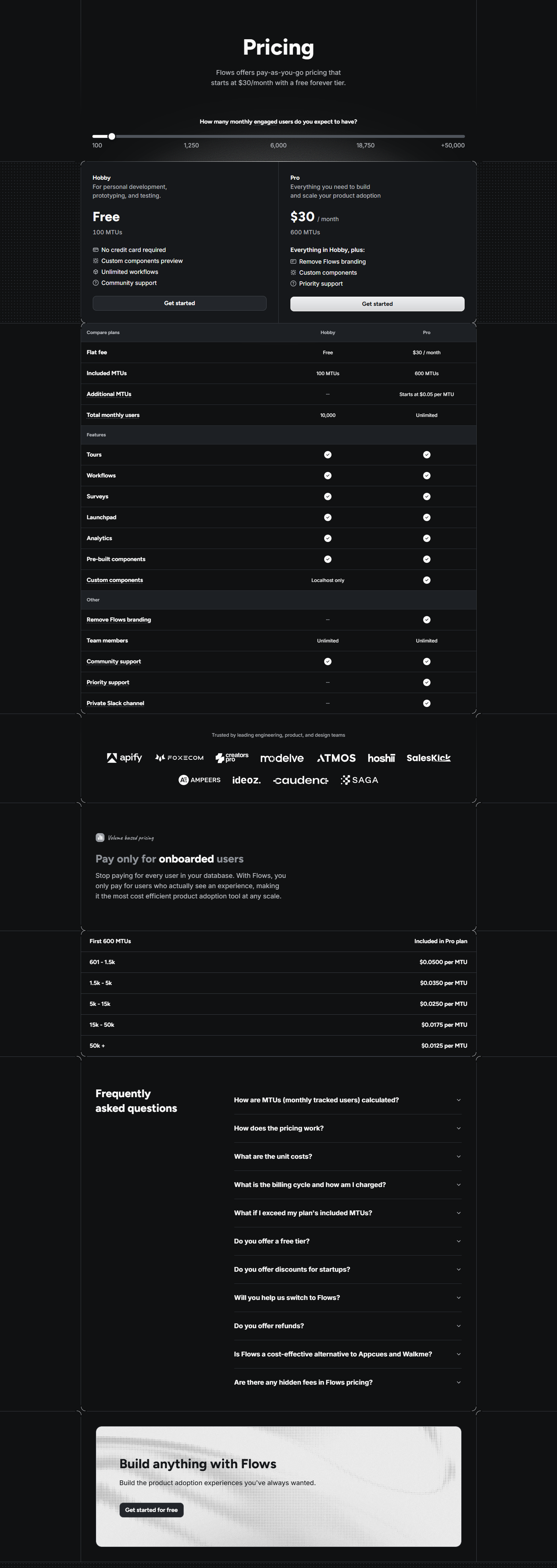 Pricing Page @Flows