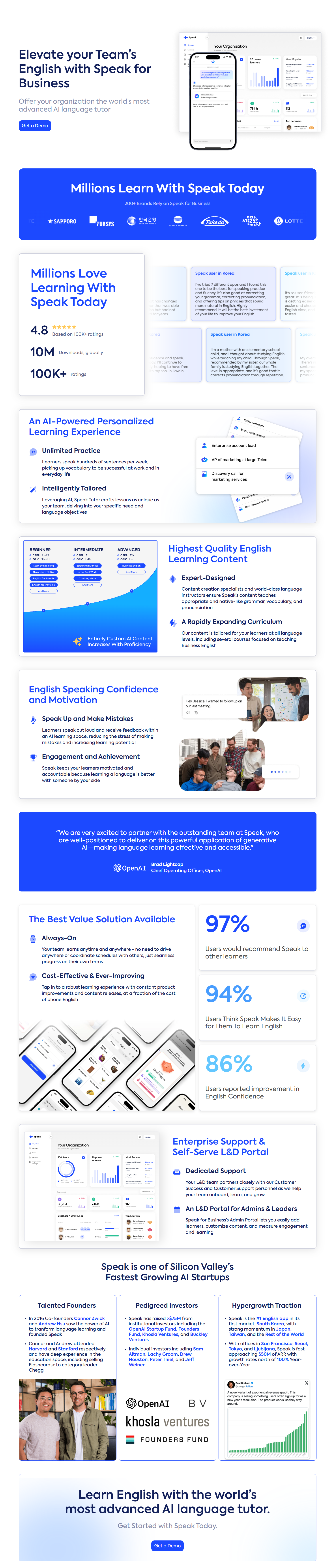 Product Page @Speak