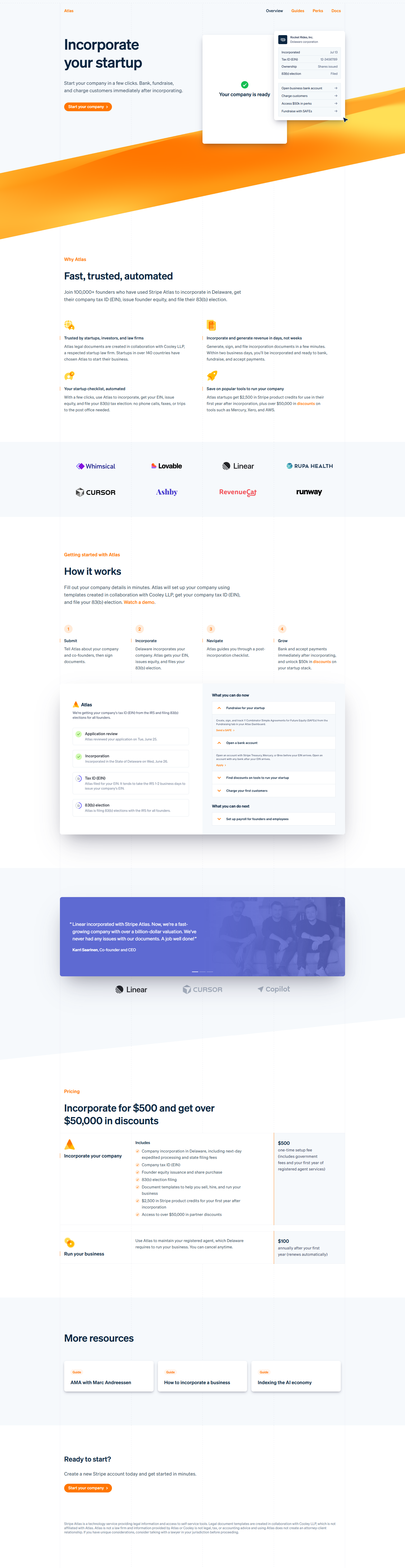 Product Page @Stripe