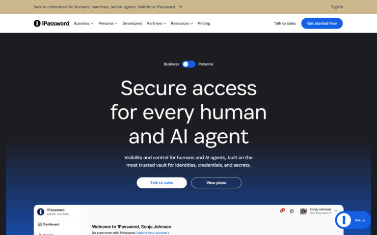 Signup and Free Trial Flow @1Password
