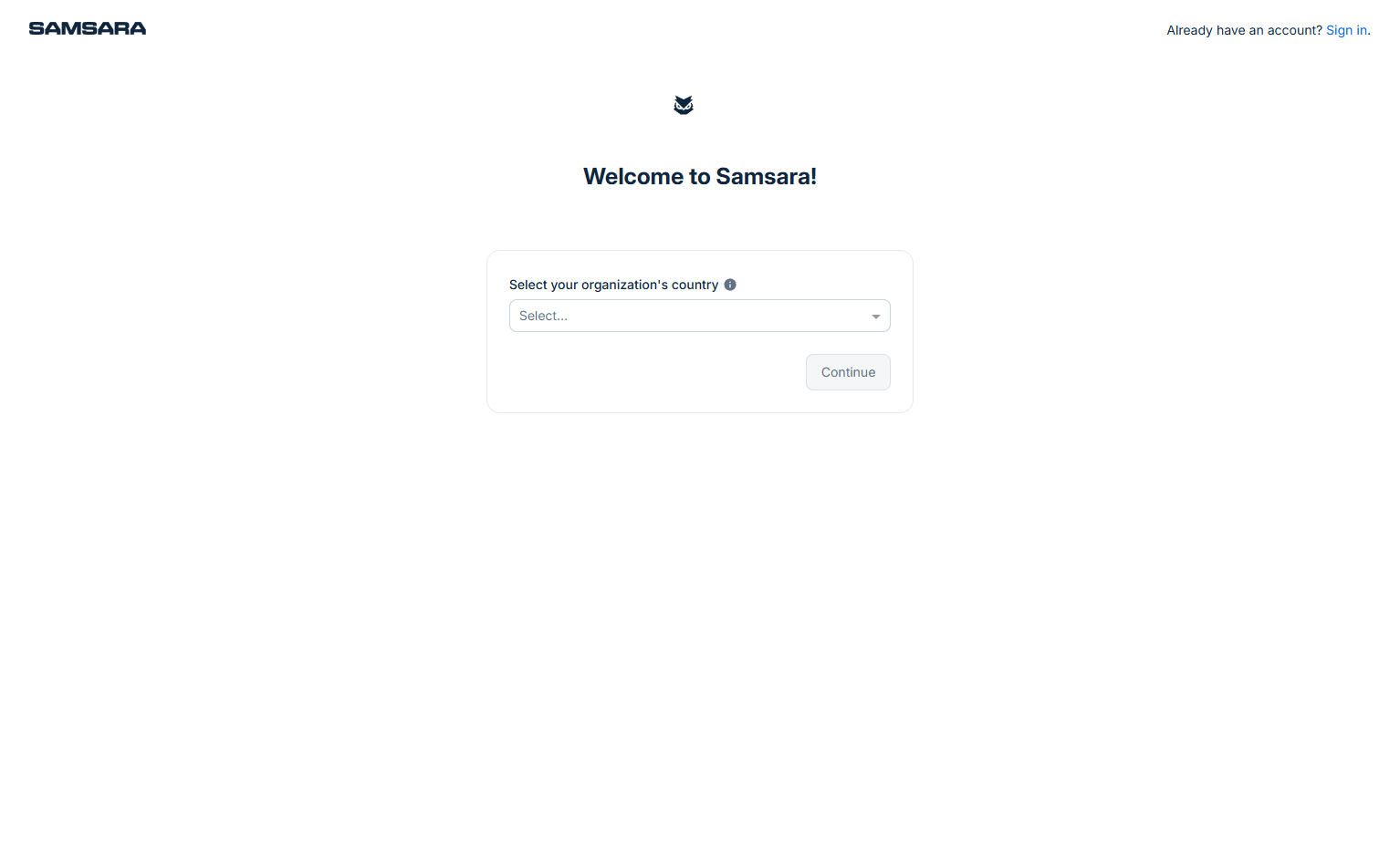 Signup @Samsara