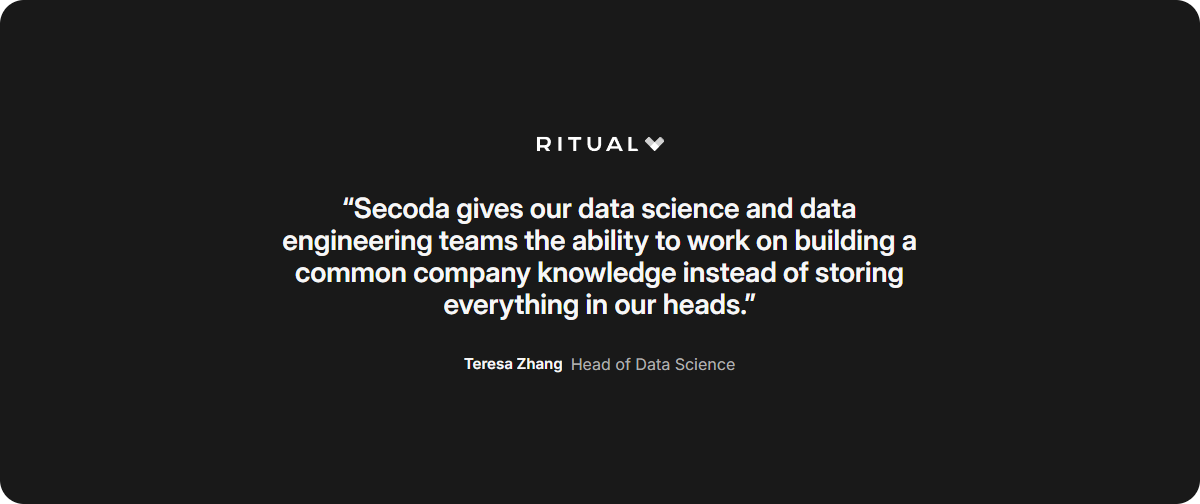 Testimonials Section @Secoda