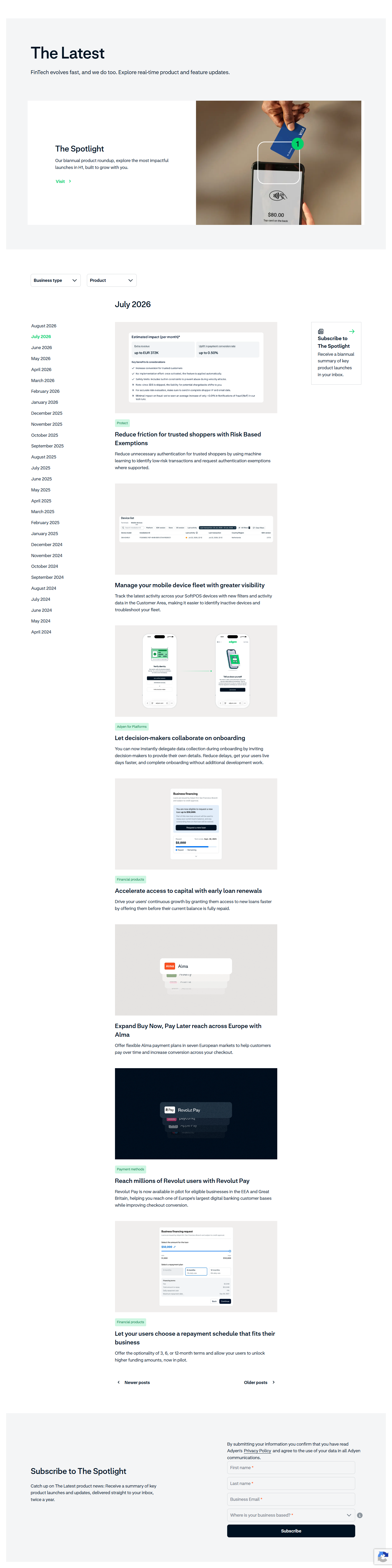 Blog Index @Adyen
