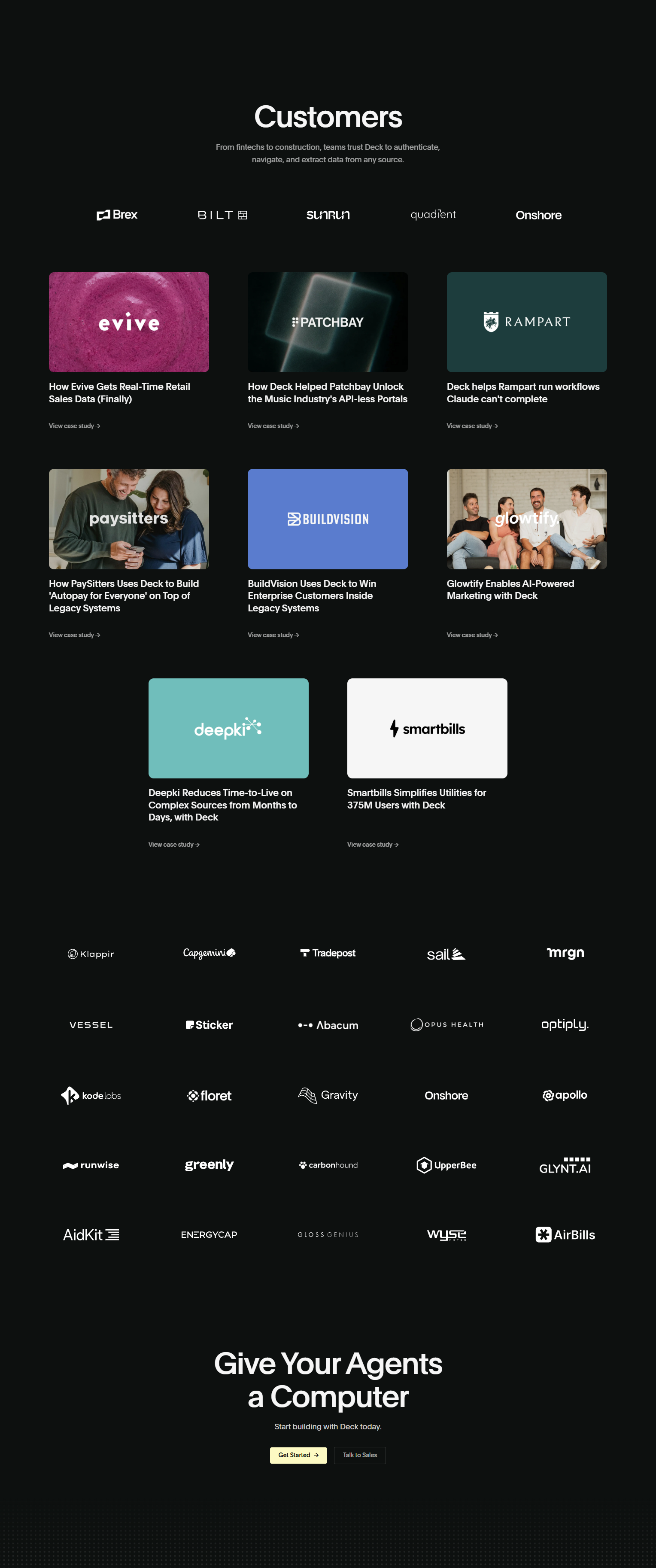 Case Study Index @Deck