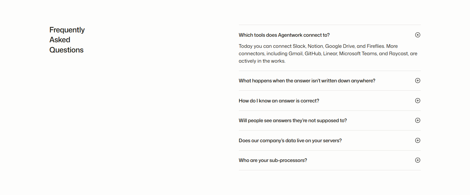 FAQ @Agentwork