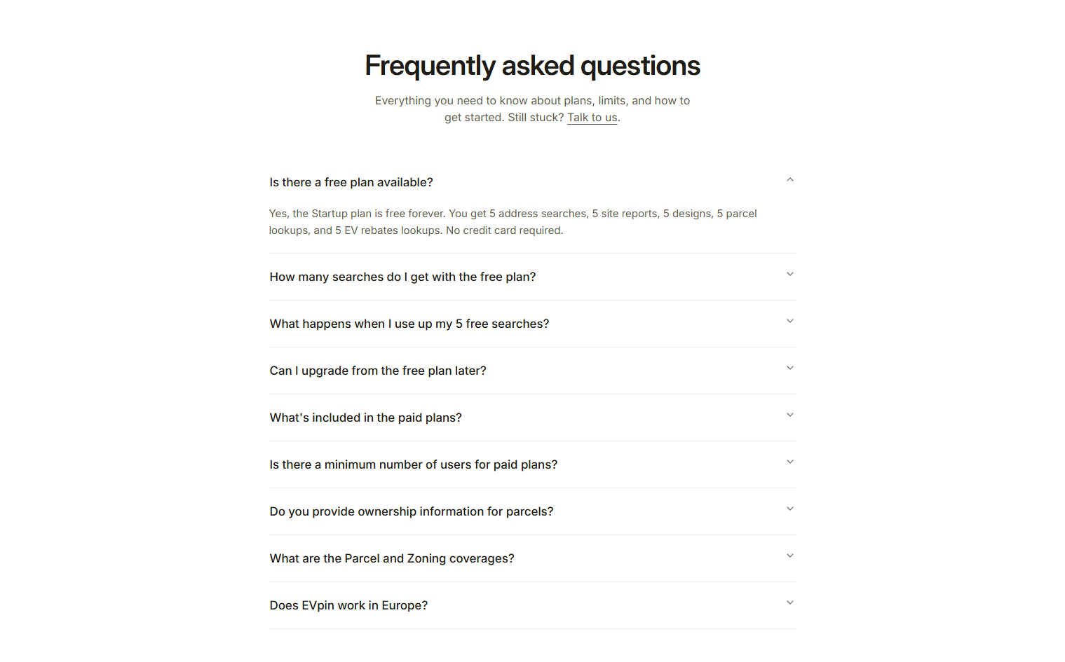 FAQ @EVpin