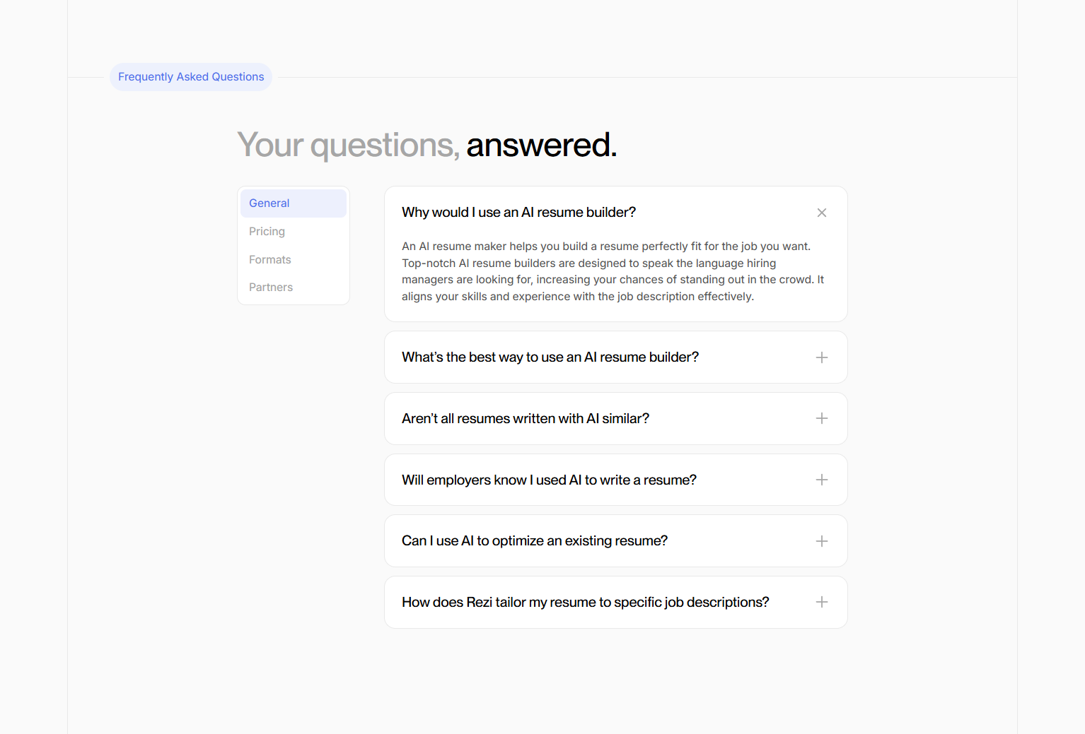 FAQ @Rezi