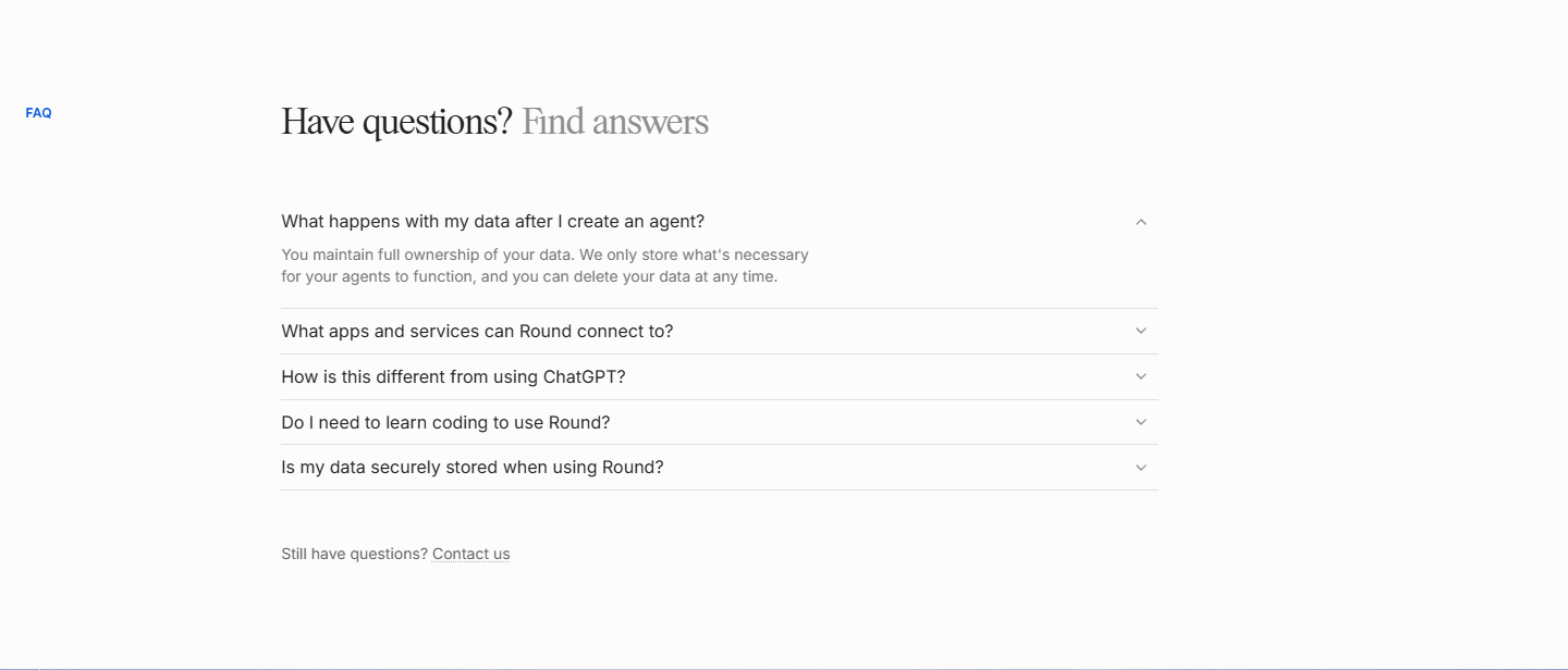 FAQ @Round