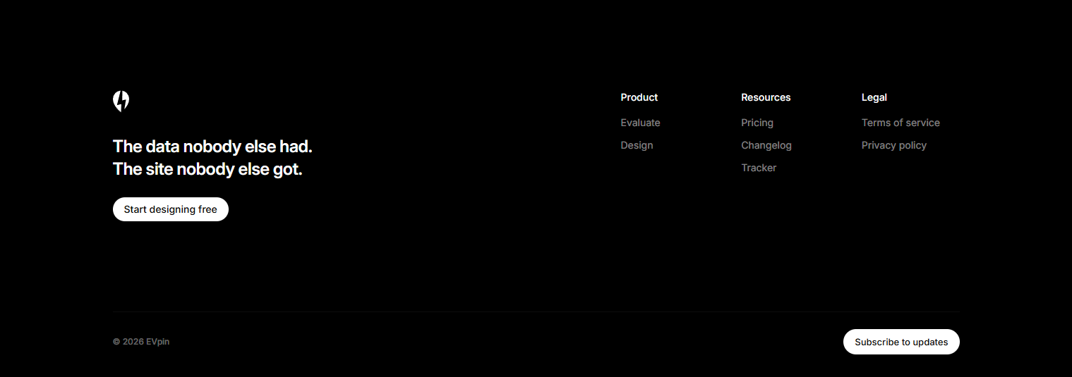 Footer @EVpin