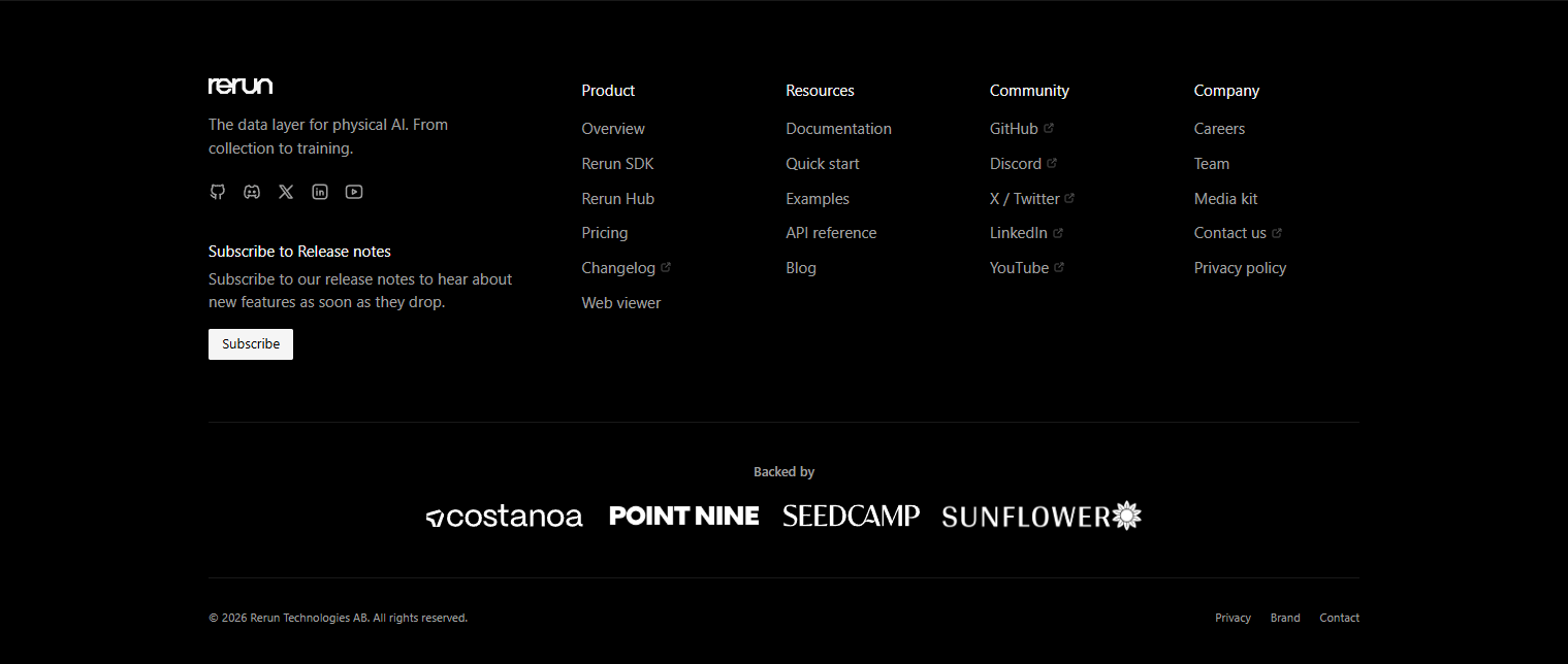 Footer @Rerun