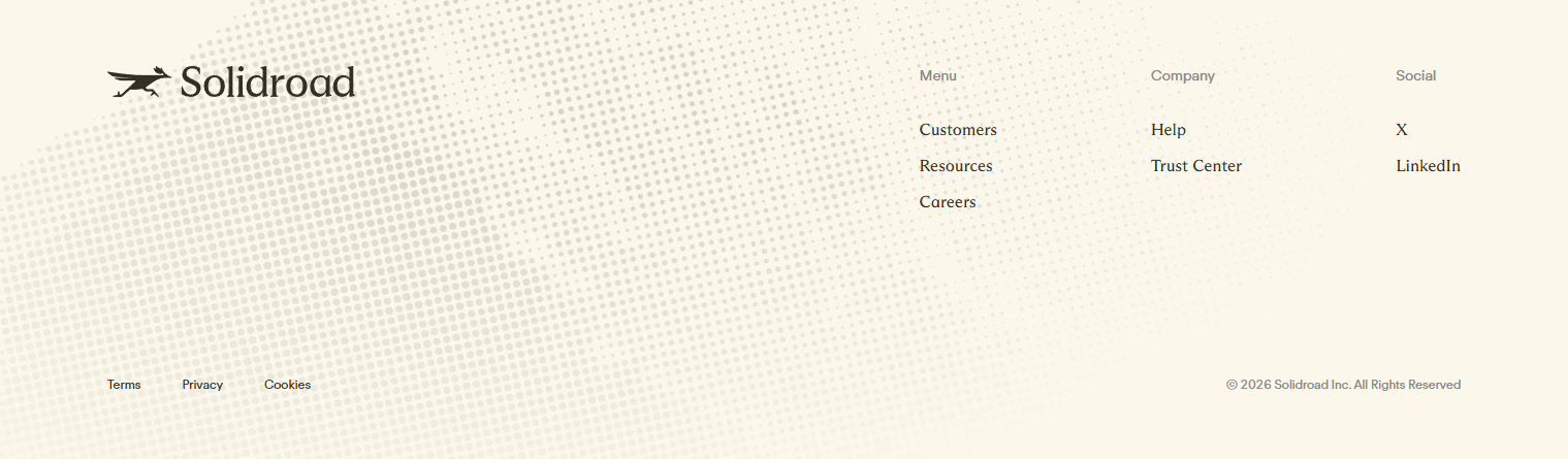 Footer @Solidroad