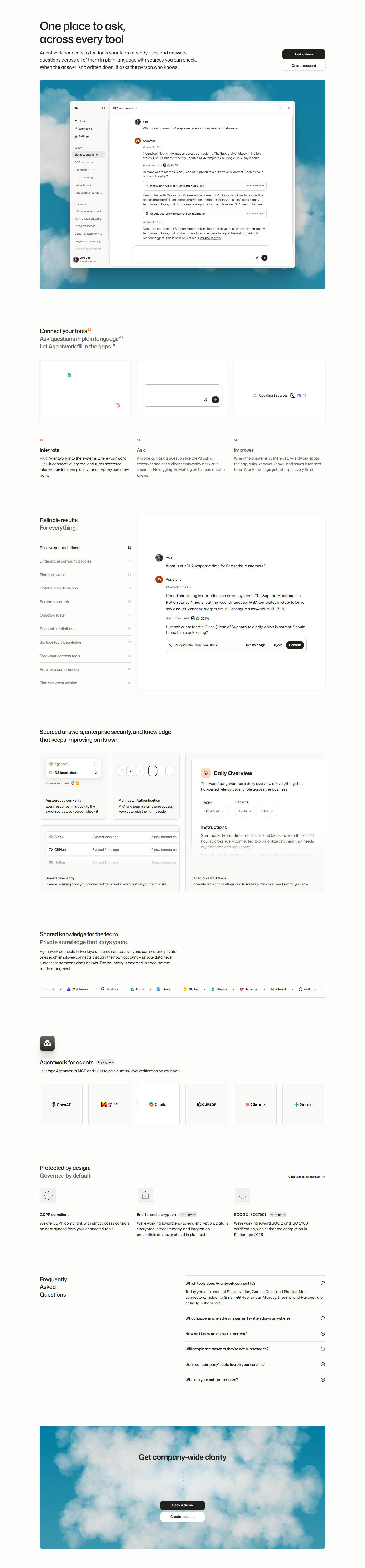 Landing Page @Agentwork